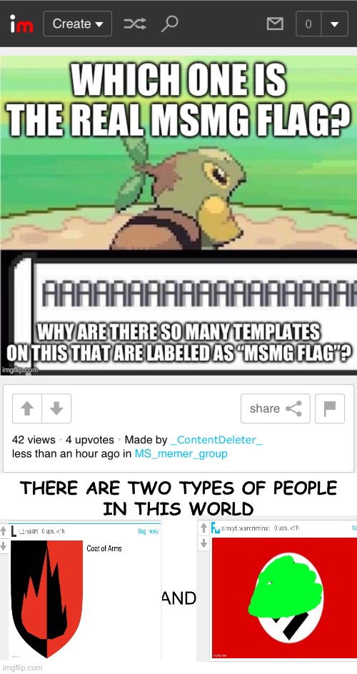 Average MSMG answers | image tagged in there are two types of people in this world | made w/ Imgflip meme maker