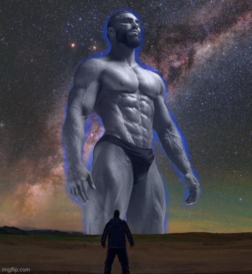 Gigachad Vs smol Boi | image tagged in gigachad vs smol boi | made w/ Imgflip meme maker