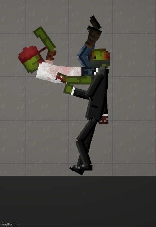 Melon playground version of the spy holding his dead son. | image tagged in tf2,melon,playground | made w/ Imgflip meme maker