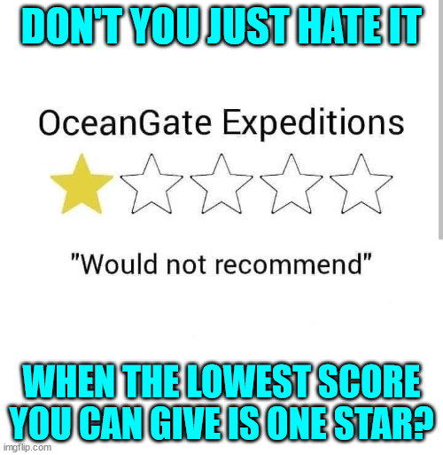 One star ratings | DON'T YOU JUST HATE IT; WHEN THE LOWEST SCORE YOU CAN GIVE IS ONE STAR? | image tagged in eyeroll,ratings | made w/ Imgflip meme maker