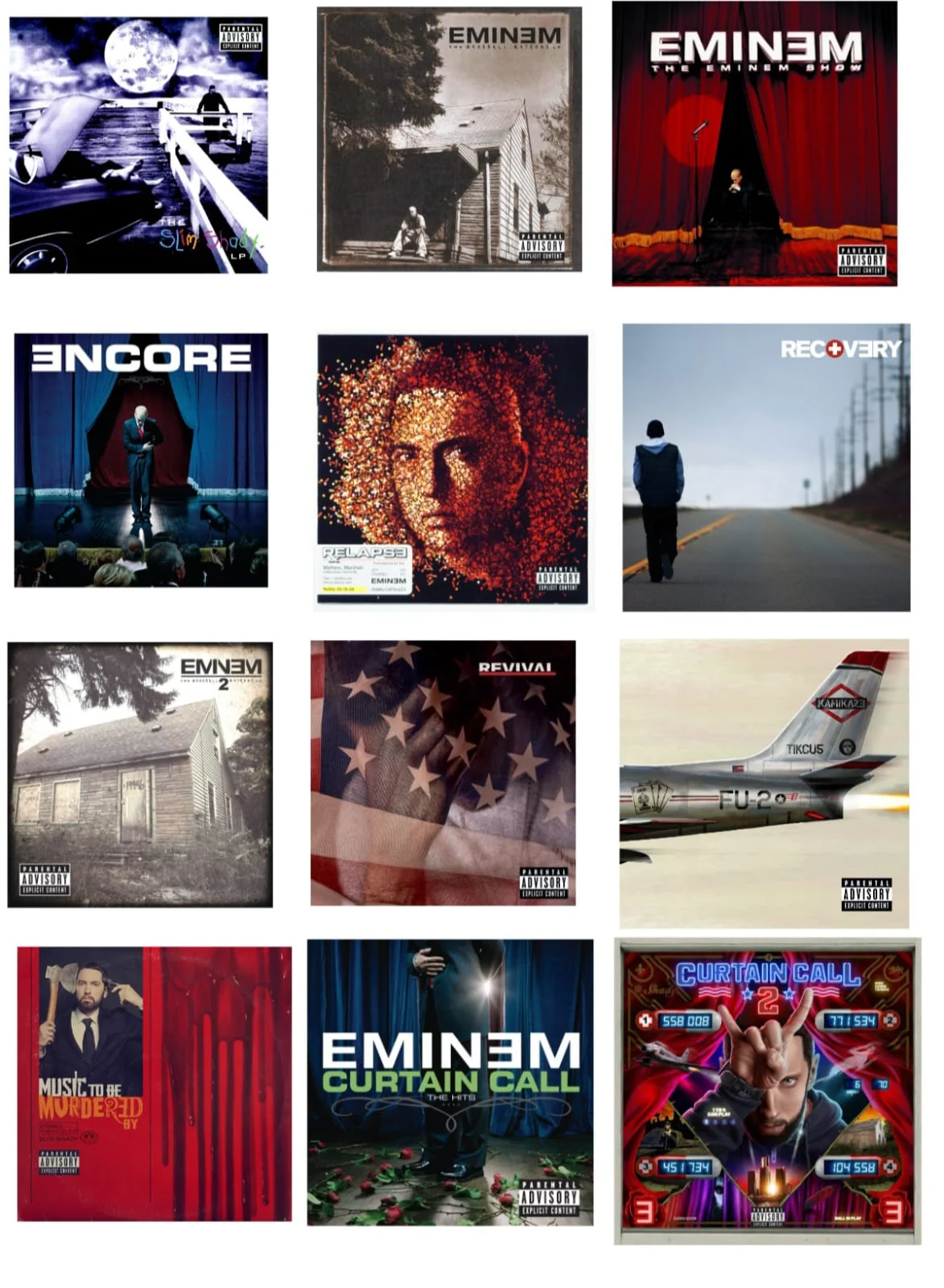 Eminem Albums Blank Template Imgflip