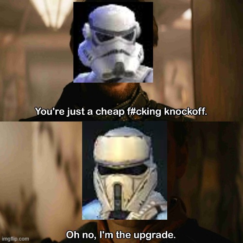 I'm the Upgrade | image tagged in i'm the upgrade,SWGOH | made w/ Imgflip meme maker