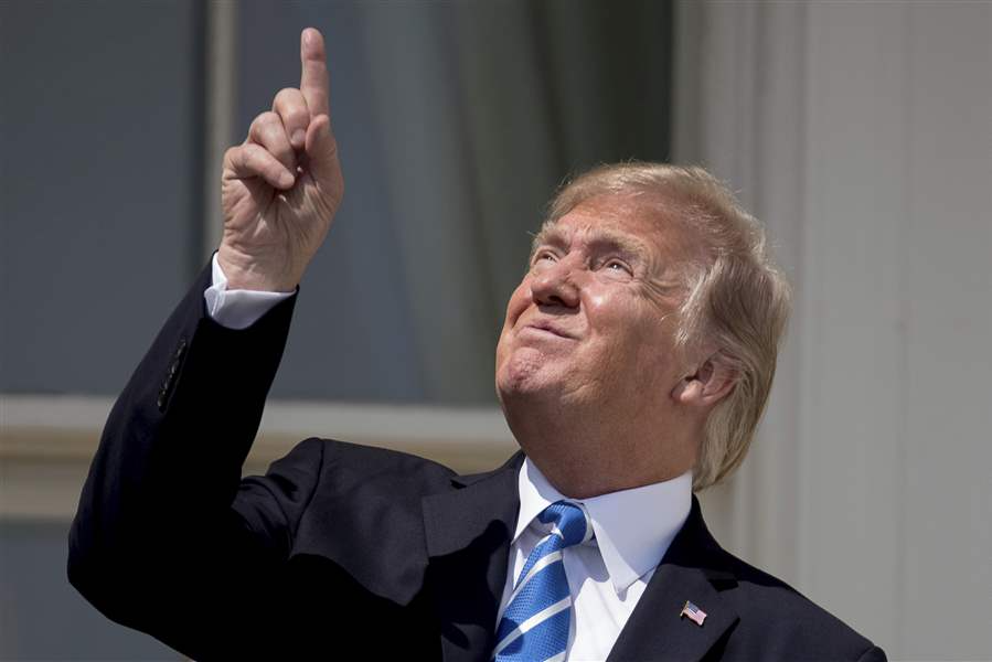 Trump Solar Eclipse Sun Bright JPP Blank Meme Template