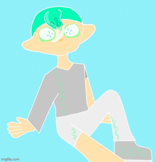 Am I the first person in the splatoon  fandom to think of transparent hair? | made w/ Imgflip meme maker