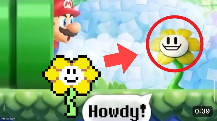 FLOWY UNDERTABLE IN SUPPER MARIO DRUG TRIP??!?!?!? | made w/ Imgflip meme maker