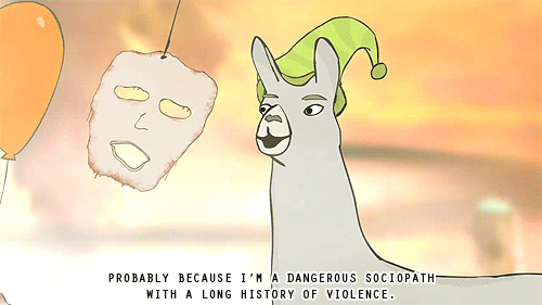 High Quality Llamas with hats long history of violence Blank Meme Template