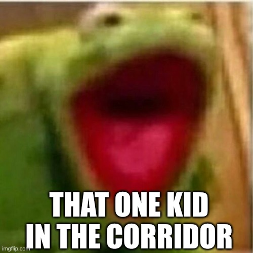 school relatable | THAT ONE KID IN THE CORRIDOR | image tagged in ahhhhhhhhhhhhh | made w/ Imgflip meme maker