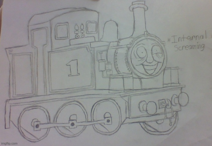 Unexpected Return Cuz Summer School | image tagged in thomas the tank engine,unexpected,return,drawing,school | made w/ Imgflip meme maker