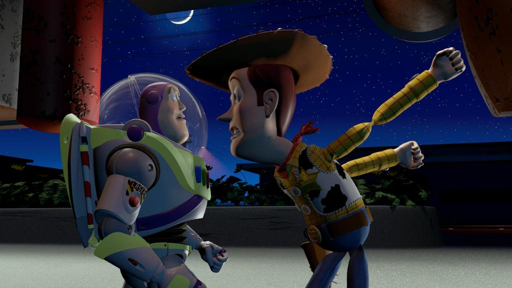 woody yelling at buzz Blank Meme Template