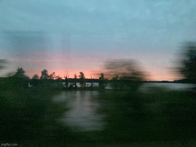 A photo out of the side of my car | image tagged in pretty,sunset | made w/ Imgflip meme maker