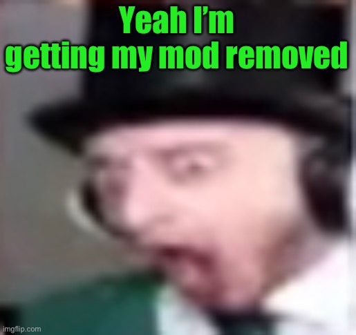 suprised | Yeah I’m getting my mod removed | image tagged in suprised | made w/ Imgflip meme maker