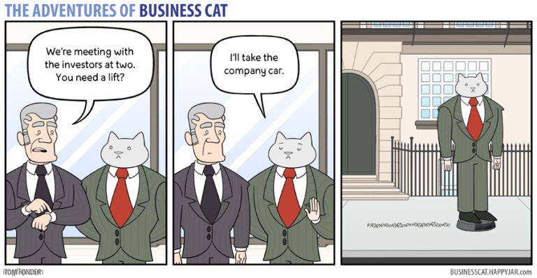 The Adventures of Business Cat #85 - Ride | made w/ Imgflip meme maker