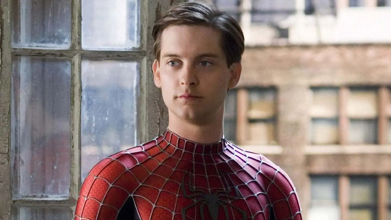 Tobey Maguire as Peter Parker / Spider-Man 2002 Blank Meme Template