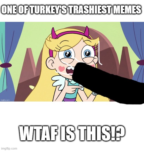 He's really crossing the line | ONE OF TURKEY'S TRASHIEST MEMES; WTAF IS THIS!? | image tagged in turkey gaming sucks,wtf,no,just stop,svtfoe,star vs the forces of evil | made w/ Imgflip meme maker