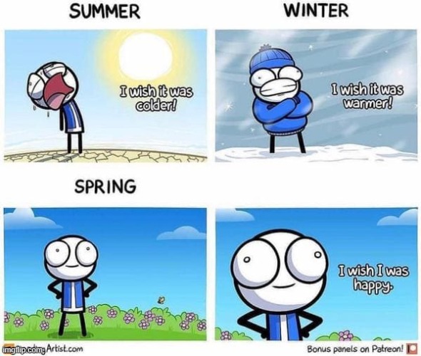 image tagged in summer,winter,spring,happy | made w/ Imgflip meme maker