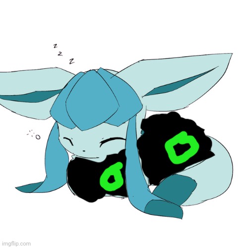 Glaceon loaf | image tagged in glaceon loaf,colt,frost | made w/ Imgflip meme maker