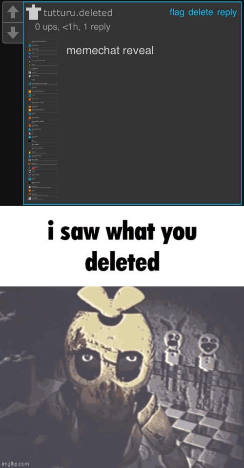 image tagged in i saw what you deleted | made w/ Imgflip meme maker
