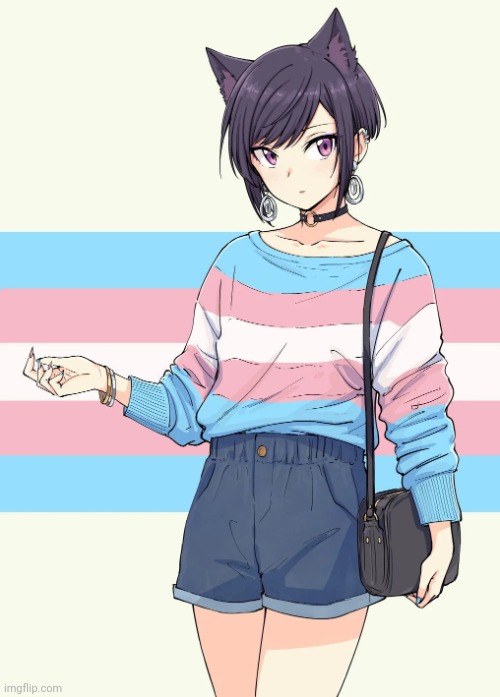 Face reveal | image tagged in cat girl trans | made w/ Imgflip meme maker