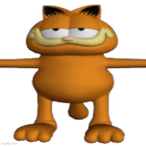 t posing garfeild | image tagged in t posing garfeild | made w/ Imgflip meme maker