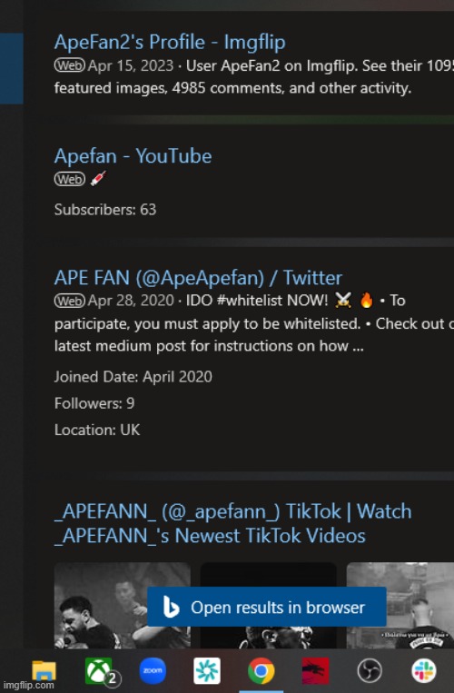 @ApeApeFan on twitter I got beef with u cuh >:( | made w/ Imgflip meme maker