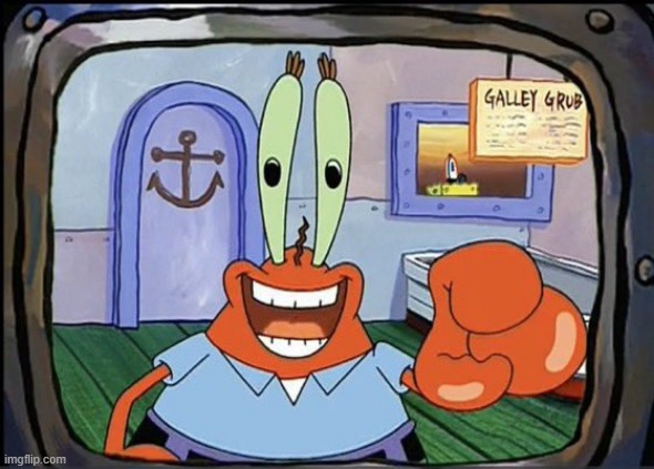 Mr Krabs pointing at You | image tagged in mr krabs pointing at you | made w/ Imgflip meme maker