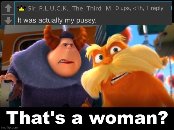 . | image tagged in that's a woman | made w/ Imgflip meme maker