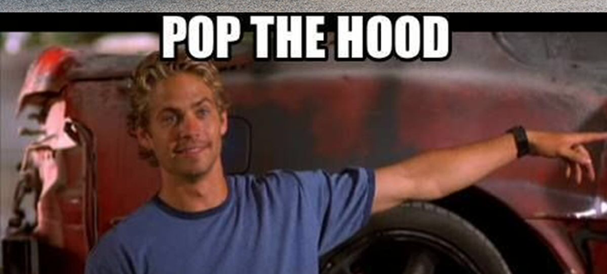 High Quality Pop the hood Blank Meme Template