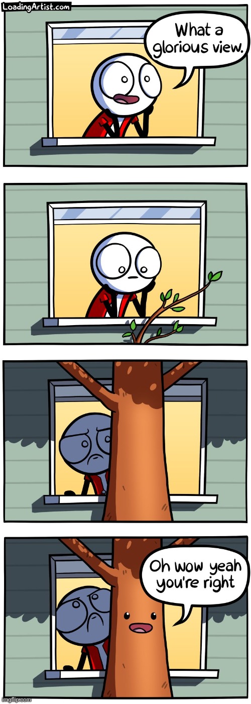 #2,334 | image tagged in comics/cartoons,comics,loading,artist,views,tree | made w/ Imgflip meme maker