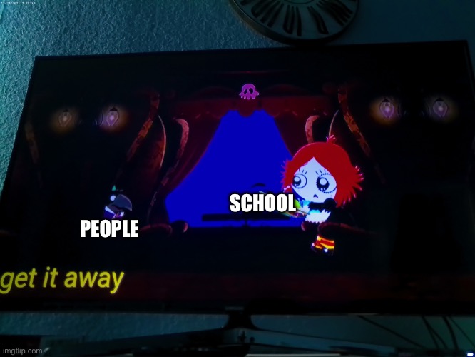 Scared Crow | SCHOOL; PEOPLE | image tagged in scared crow | made w/ Imgflip meme maker