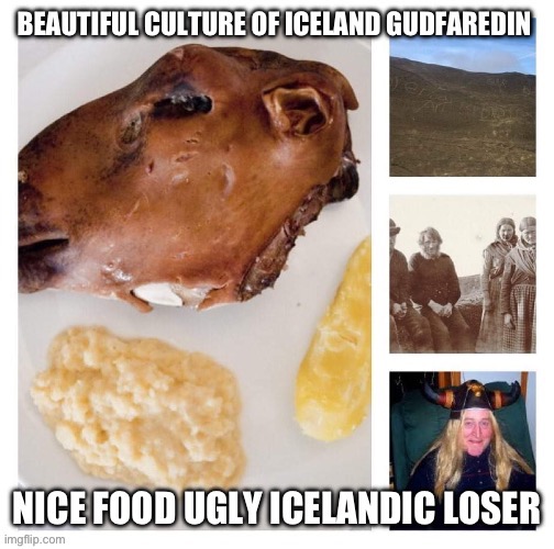 Gudfaredin the ugly culture and ugly food of iceland | image tagged in iceland,ugly,food,tiktok | made w/ Imgflip meme maker