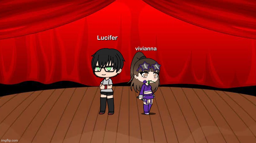 Ask me and my little sis anything! (She's a singer, I'm a dancer. We're in our performing uniforms) | image tagged in gacha life,singer,dancer | made w/ Imgflip meme maker