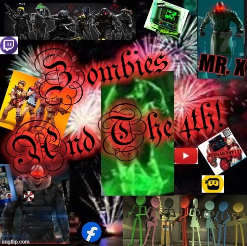 zombies on the 4th! | image tagged in resident evil | made w/ Imgflip meme maker