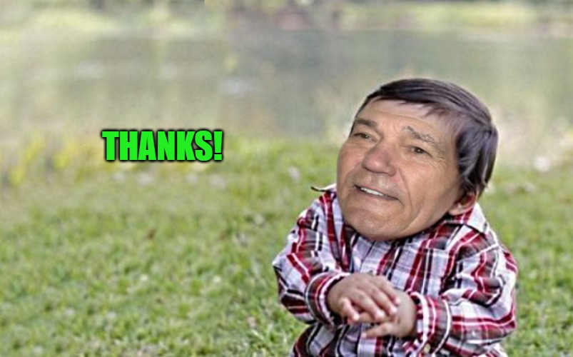 evil-kewlew-toddler | THANKS! | image tagged in evil-kewlew-toddler | made w/ Imgflip meme maker