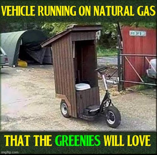 Outhouse Biker | image tagged in vince vance,memes,libtards,greenies,climate change,greenhouse gases | made w/ Imgflip meme maker