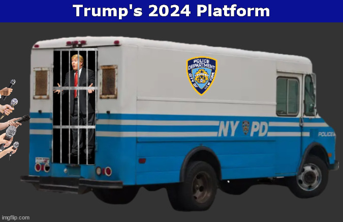 Trump's 2024 Platform | image tagged in donald trump,trump,election 2024,jail,memes,platform | made w/ Imgflip meme maker
