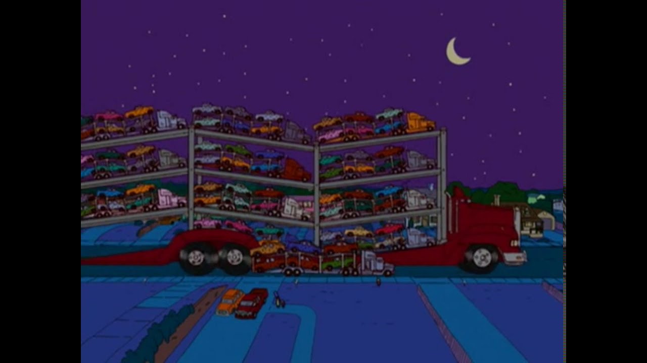 Simpsons Truck Truck Truck Blank Meme Template