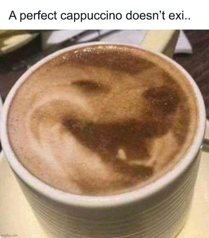 A nice puppuccino | image tagged in memes,funny | made w/ Imgflip meme maker
