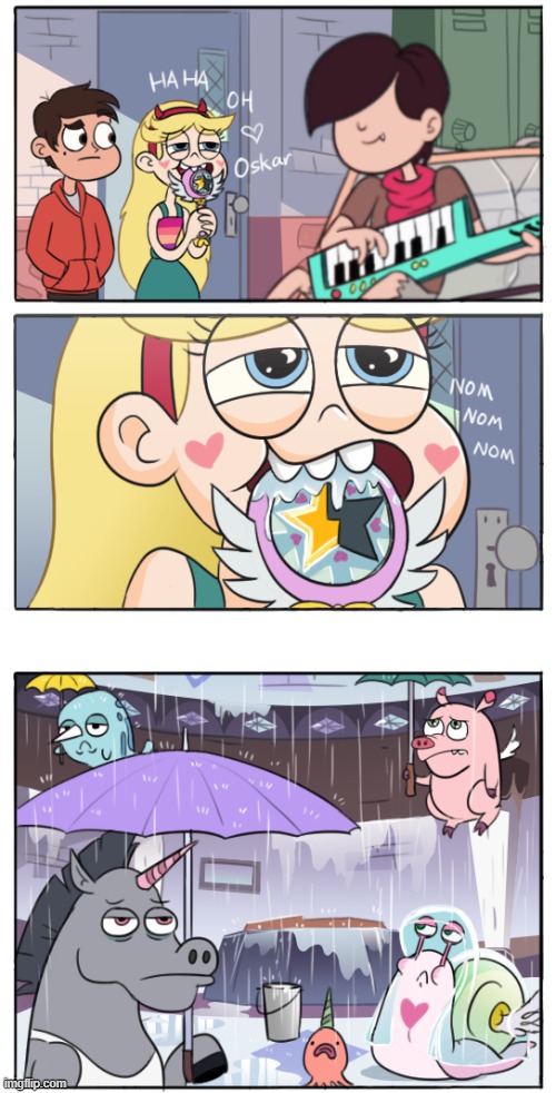 Cloudy with a chance of Oskar | image tagged in comics/cartoons,star vs the forces of evil | made w/ Imgflip meme maker