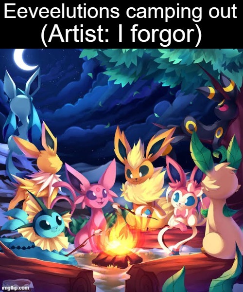 Umbreon looks so chill in the tree :D | made w/ Imgflip meme maker