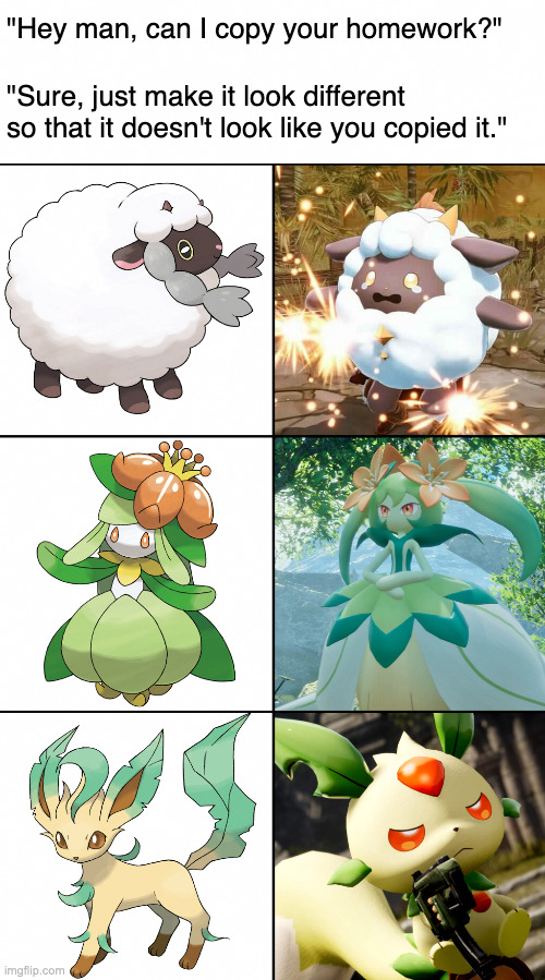 can i copy your homework meme pokemon