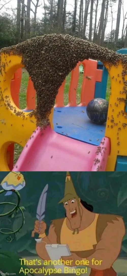 Playground bugs | image tagged in that's another one for apocalypse bingo,playground,bugs,bug,you had one job,memes | made w/ Imgflip meme maker
