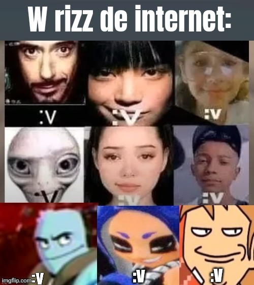 W rizz de  internet | made w/ Imgflip meme maker