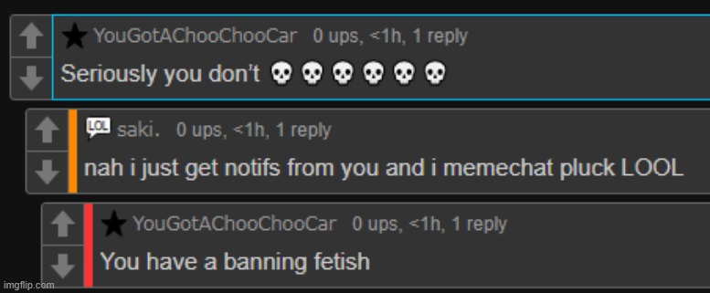 "banning fetish" LOOL | made w/ Imgflip meme maker