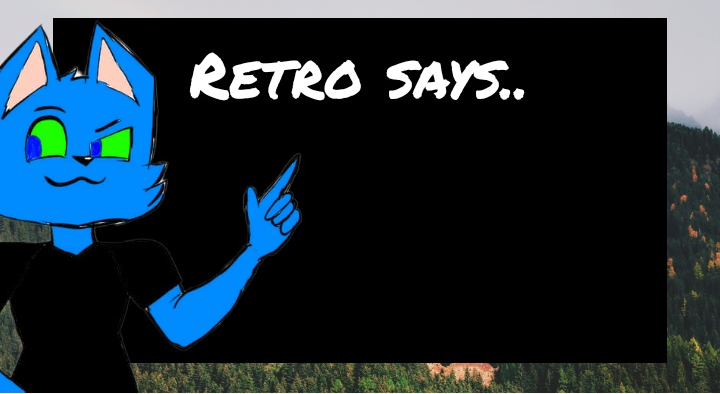 High Quality Retro says.. Blank Meme Template