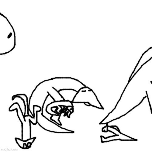 A Pack of Vossids take in an orphaned Safod after its mother was killed by a Zavvuk | made w/ Imgflip meme maker