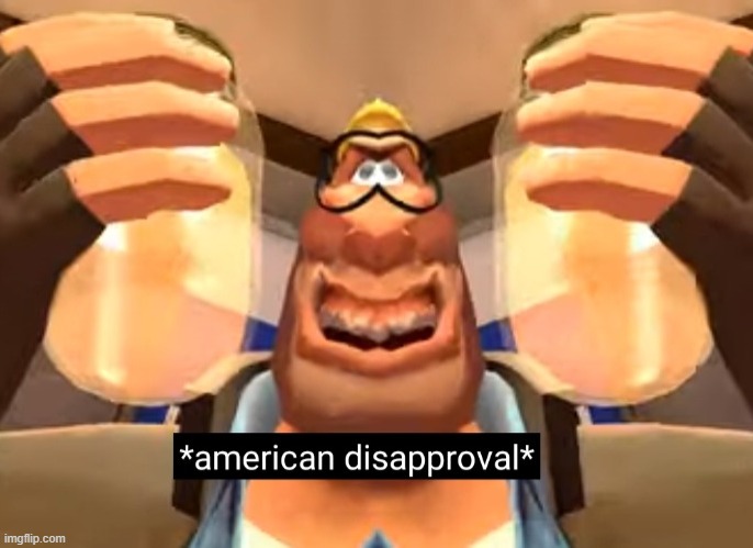 American Disapproval | image tagged in american disapproval | made w/ Imgflip meme maker