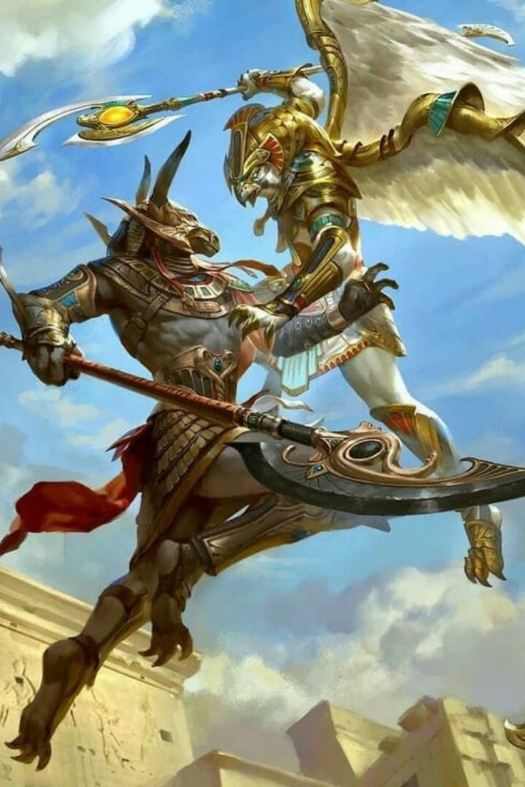 High Quality Set and Horus fighting Blank Meme Template