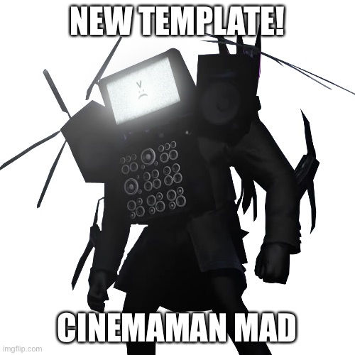 I couldn't post this in new templates stream but how about here? | NEW TEMPLATE! CINEMAMAN MAD | image tagged in cinemaman mad | made w/ Imgflip meme maker