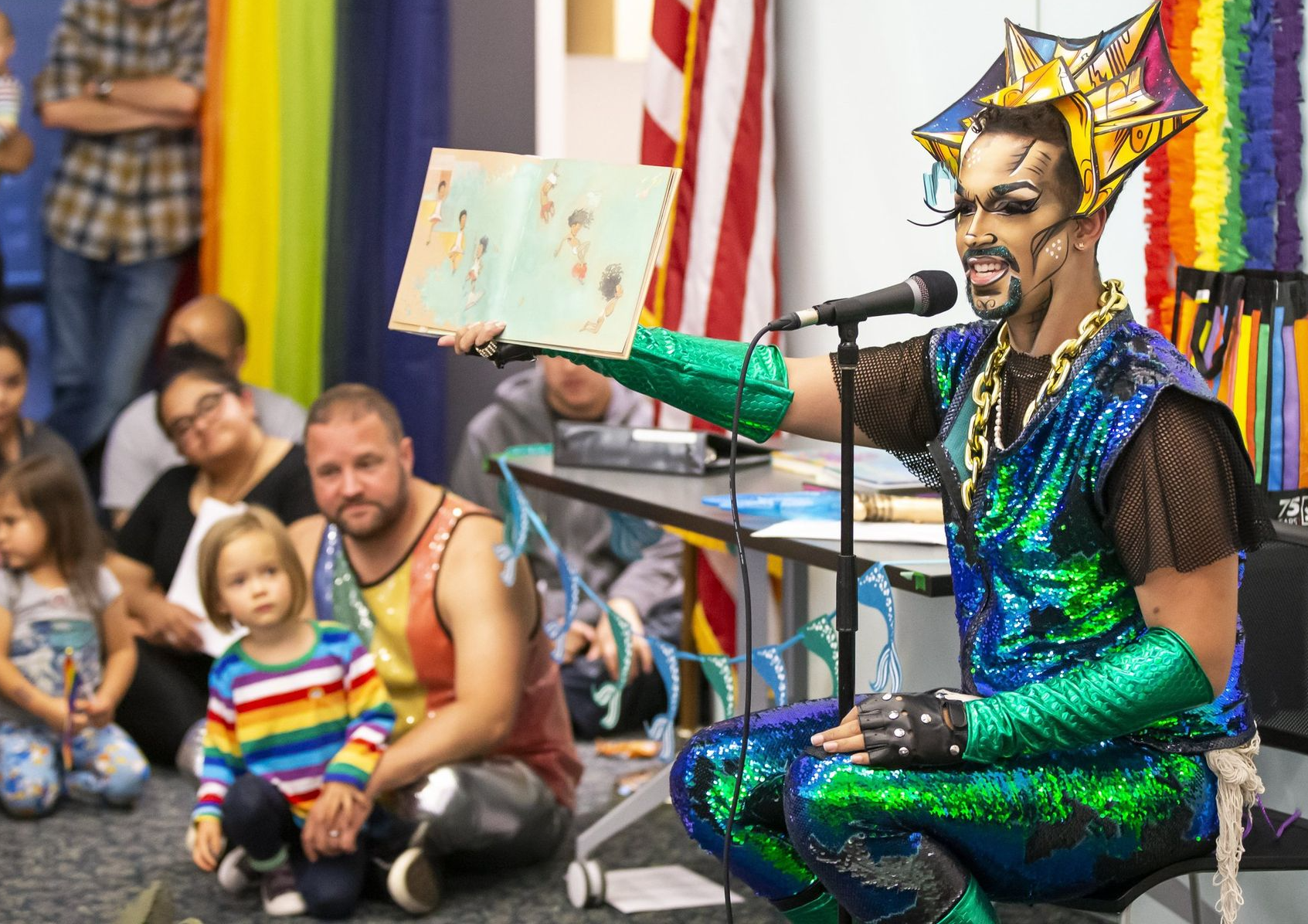 High Quality Drag queen story hour Blank Meme Template
