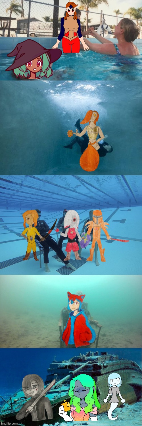 I should probably give some of my unused ocs to some people | image tagged in mother ignoring drowning child extended | made w/ Imgflip meme maker